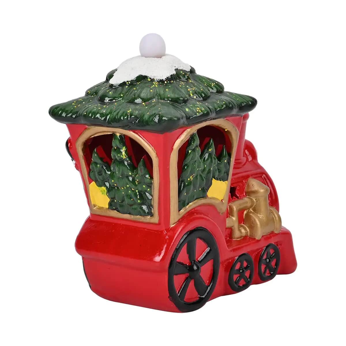 Ceramic Decoration Train and Santa Clause Shape with Led Light image number 6