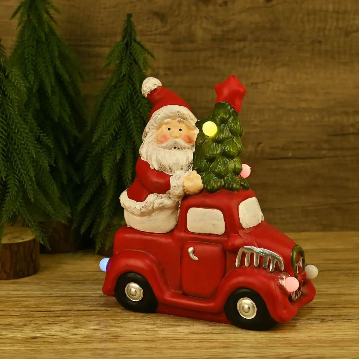 Ceramic Decoration Car and Santa Clause Shape with Led Light image number 1