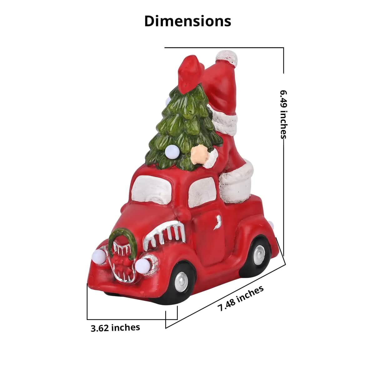 Ceramic Decoration Car and Santa Clause Shape with Led Light image number 5