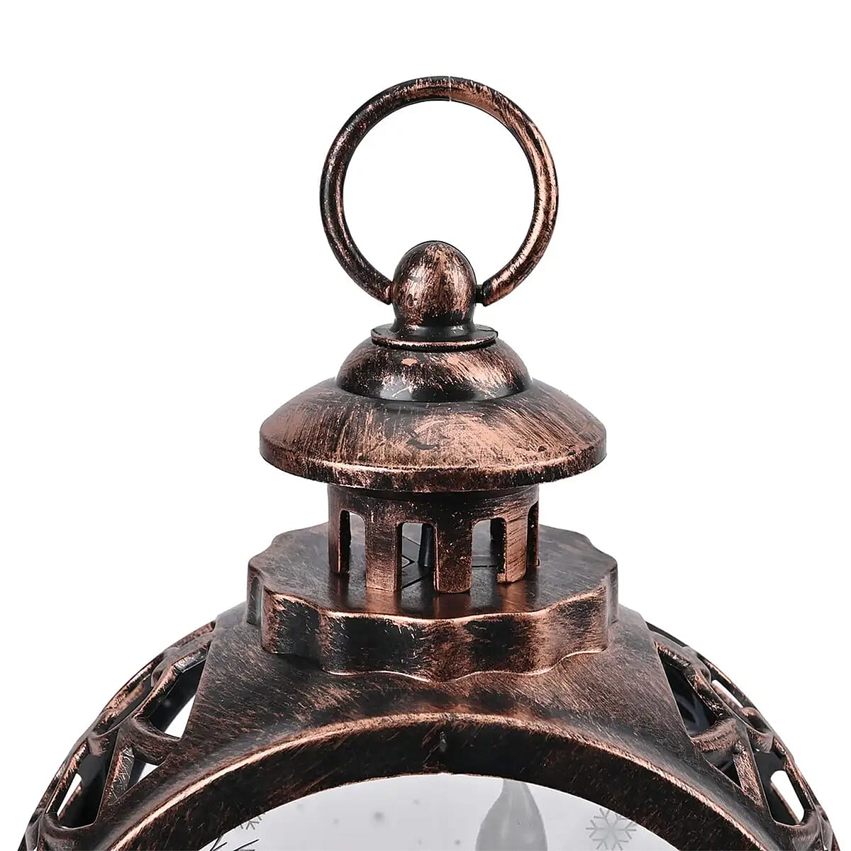 Hanging Lantern Christmas LED Light (3*AAA Batteries Not Included) - Bronze Color  image number 6