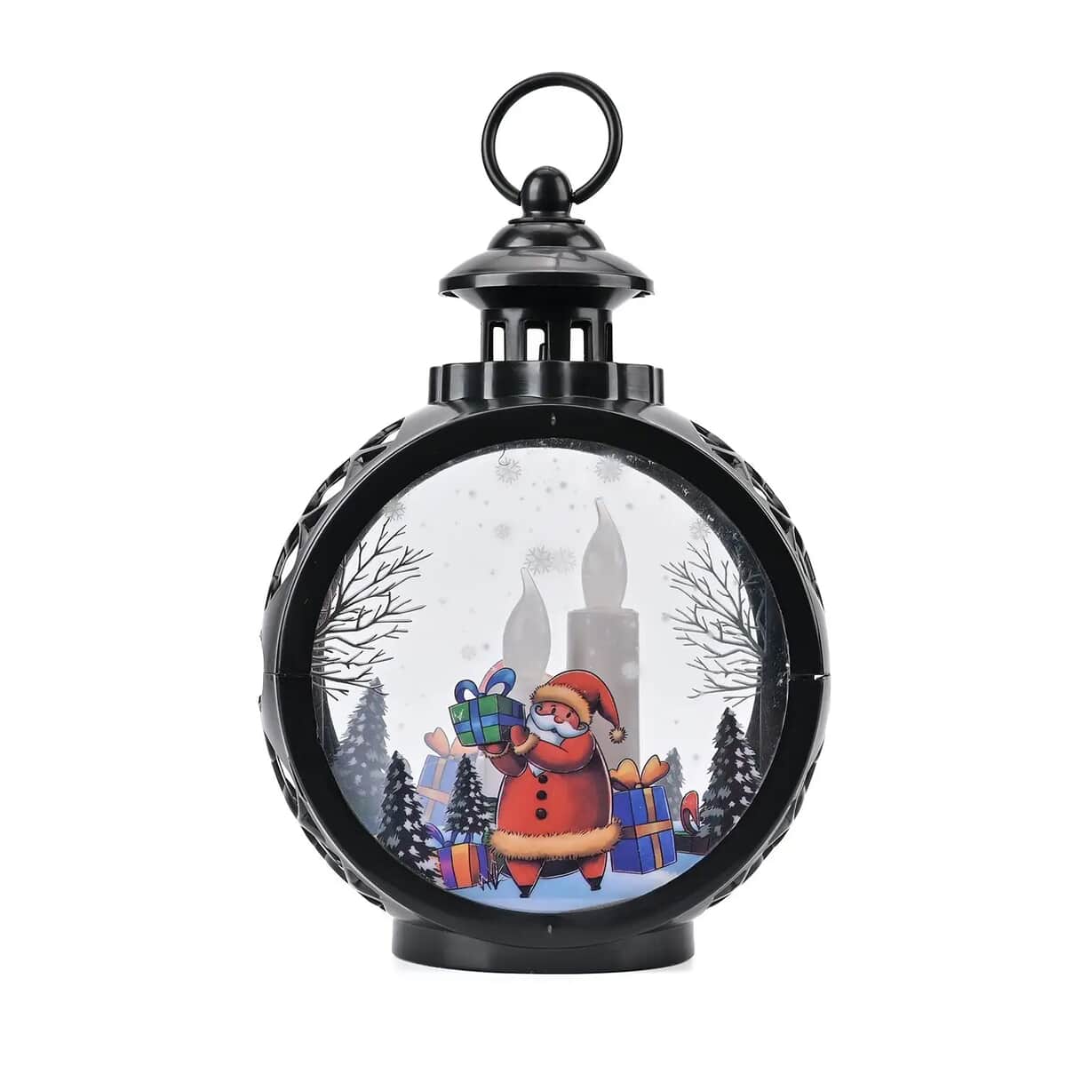Hanging Lantern Christmas LED Light (3*AAA Batteries Not Included) - Black image number 0