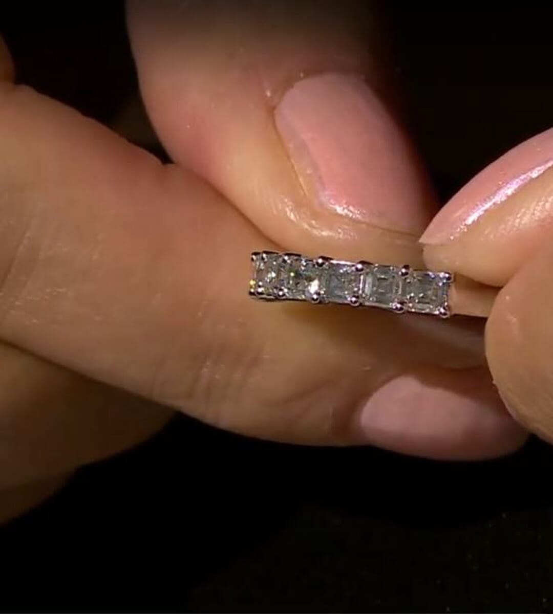 Modani 950 Platinum E-F VS Diamond Ring 4.40 Grams 1.30 ctw (Del. in 15-20 Days) image number 3