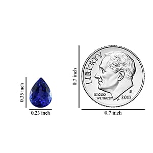 AAAA Tanzanite (Pear 9x6 mm) 1.20 ctw