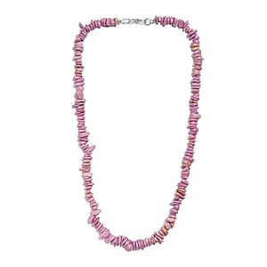Phosphosiderite Chips Necklace 20 Inches in Sterling Silver 190.00 ctw