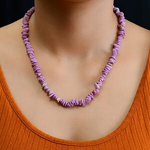 Phosphosiderite Chips Necklace 20 Inches in Sterling Silver 190.00 ctw