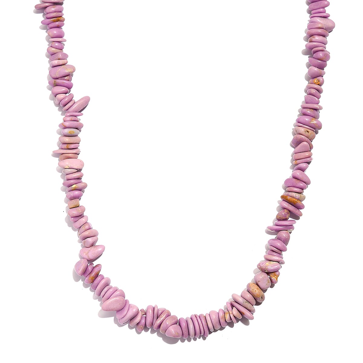 Phosphosiderite Chips Necklace 20 Inches in Sterling Silver 190.00 ctw image number 3