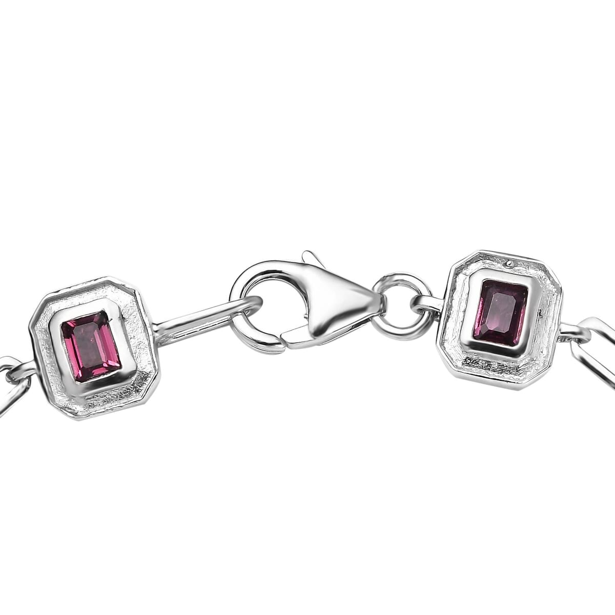 Multi Gemstone Bracelet in Platinum Over Sterling Silver (7.25 In) 3.25 ctw image number 3