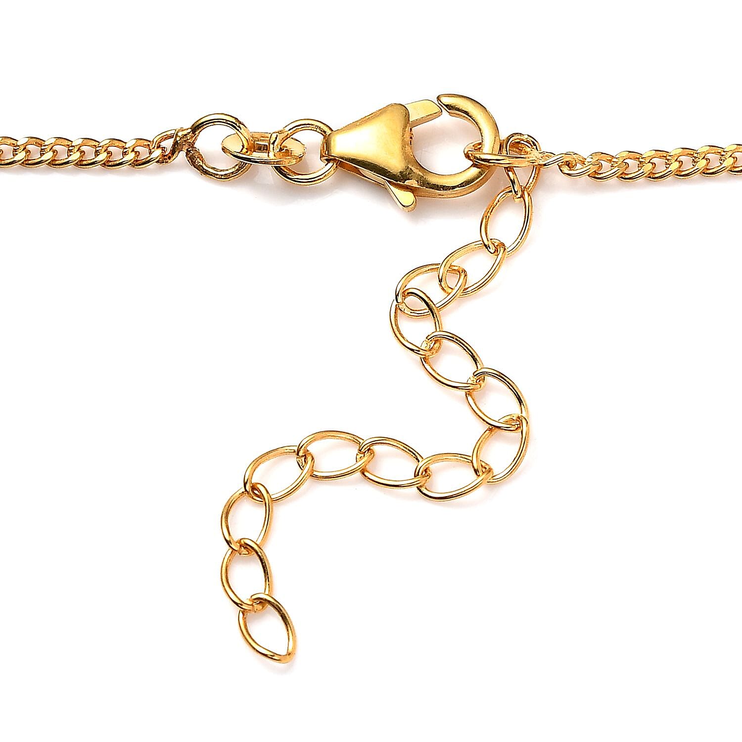 Sleeping Beauty Turquoise Necklace 18-20 Inches in Vermeil Yellow Gold Over Sterling Silver 2.25 ctw