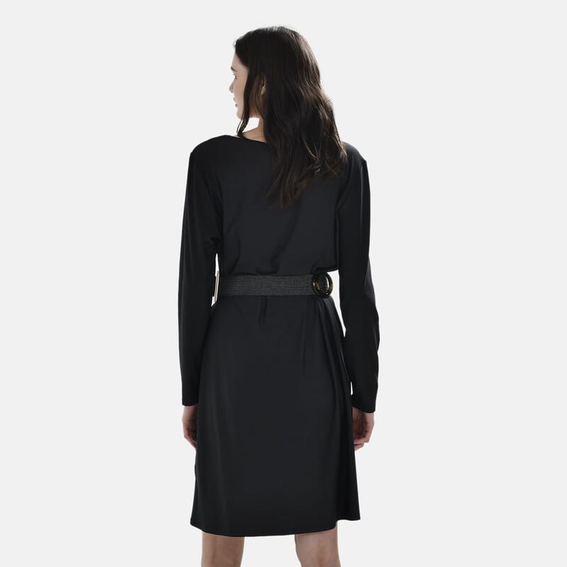 Black Polypropylene Elastic Belt with Five Resinous Buckle