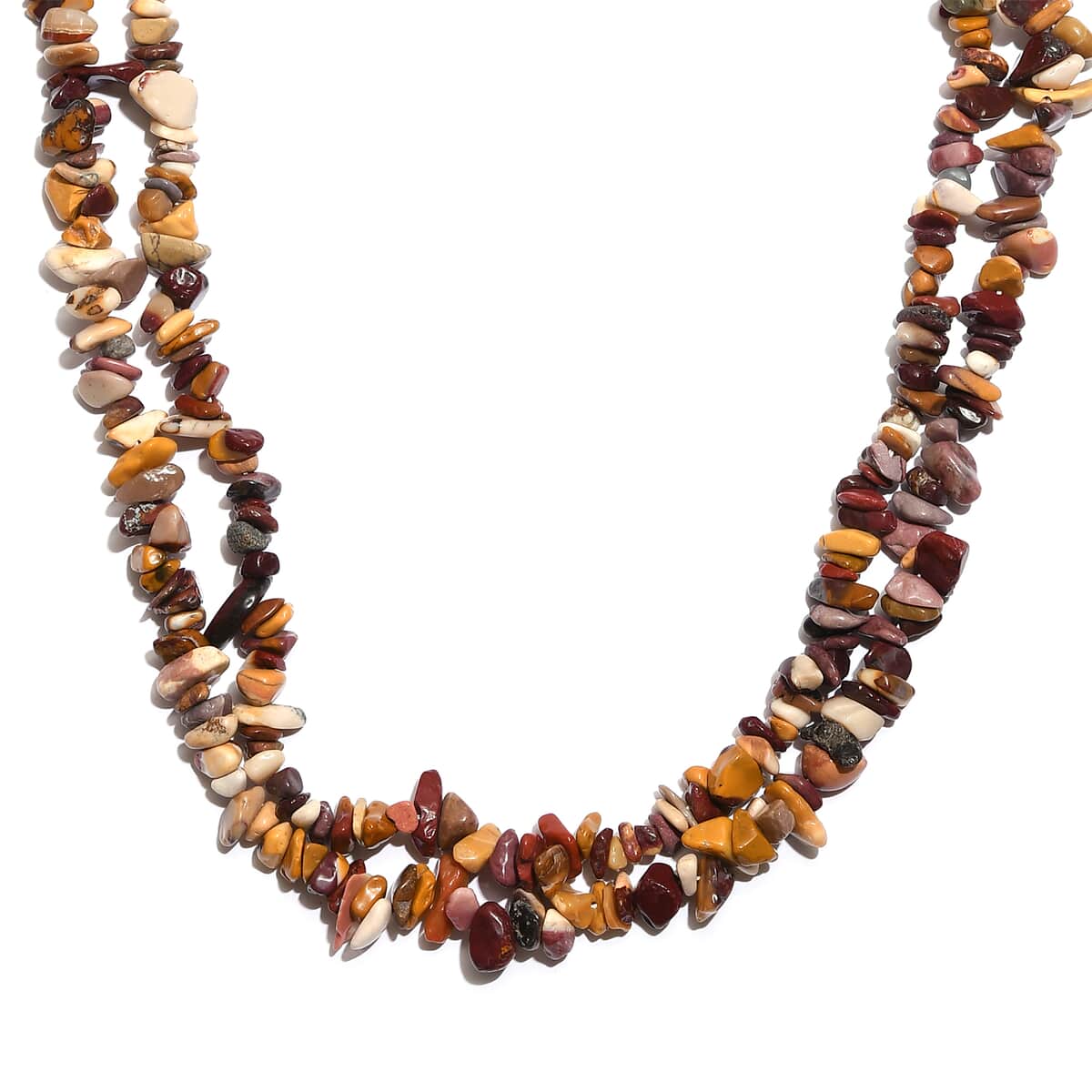 Mookaite Chips Necklace in Sterling Silver 20 Inches image number 0