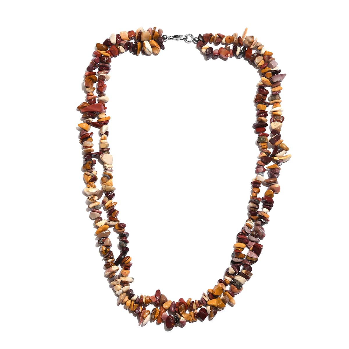 Mookaite Chips Necklace in Sterling Silver 20 Inches image number 3