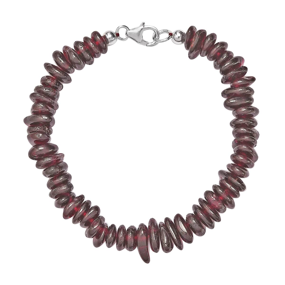 Orissa Rhodolite Garnet Chips Bracelet in Sterling Silver (7.25 In) 135.00 ctw image number 0