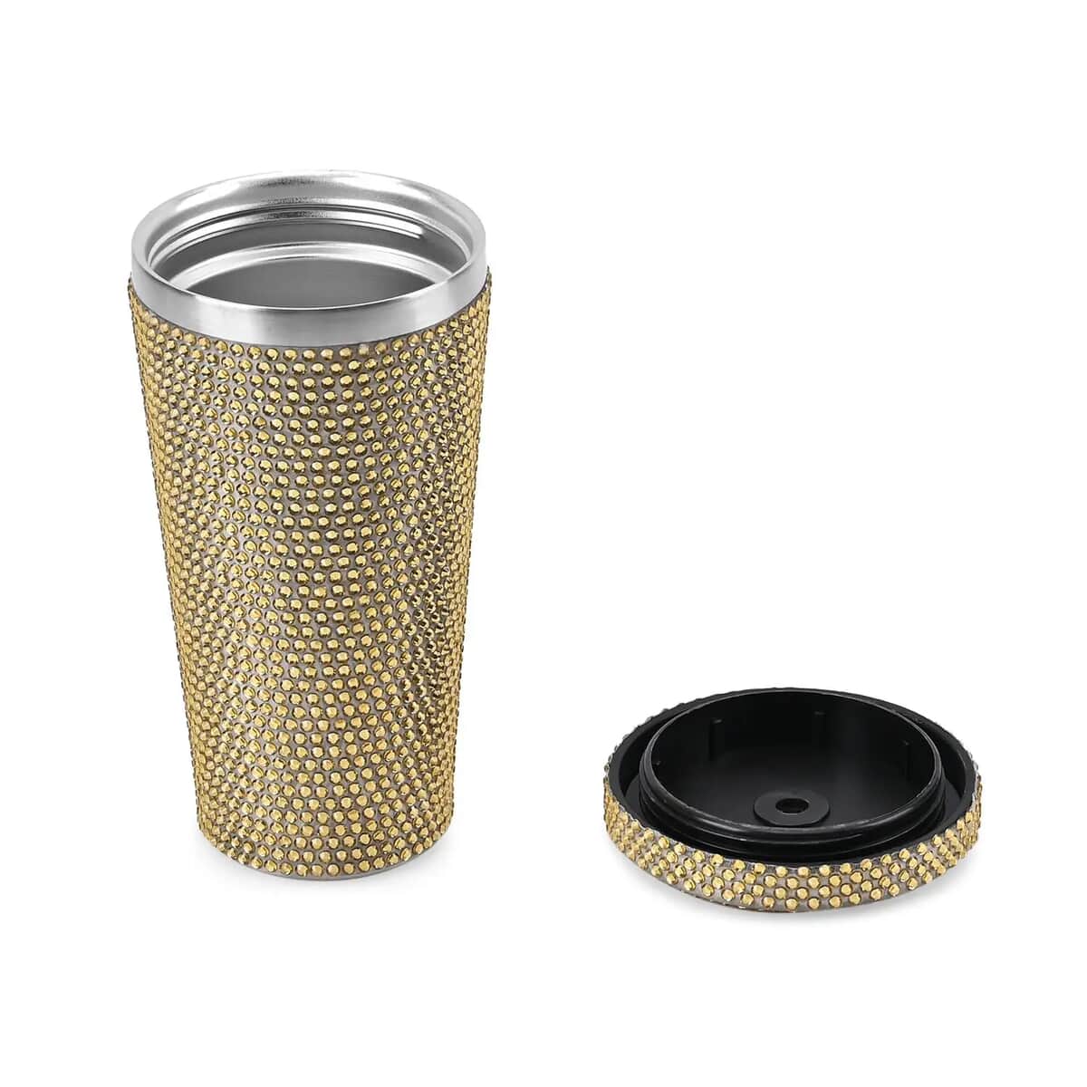 Champagne Color Reusable Cup with Straw 18oz image number 4