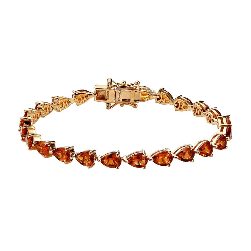 Santa Ana Madeira Citrine Bracelet in Vermeil YG Over Sterling Silver (6.50 In) 8.25 ctw