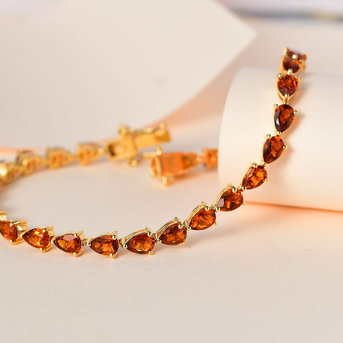 Santa Ana Madeira Citrine Bracelet in Vermeil YG Over Sterling Silver (6.50 In) 8.25 ctw image number 1