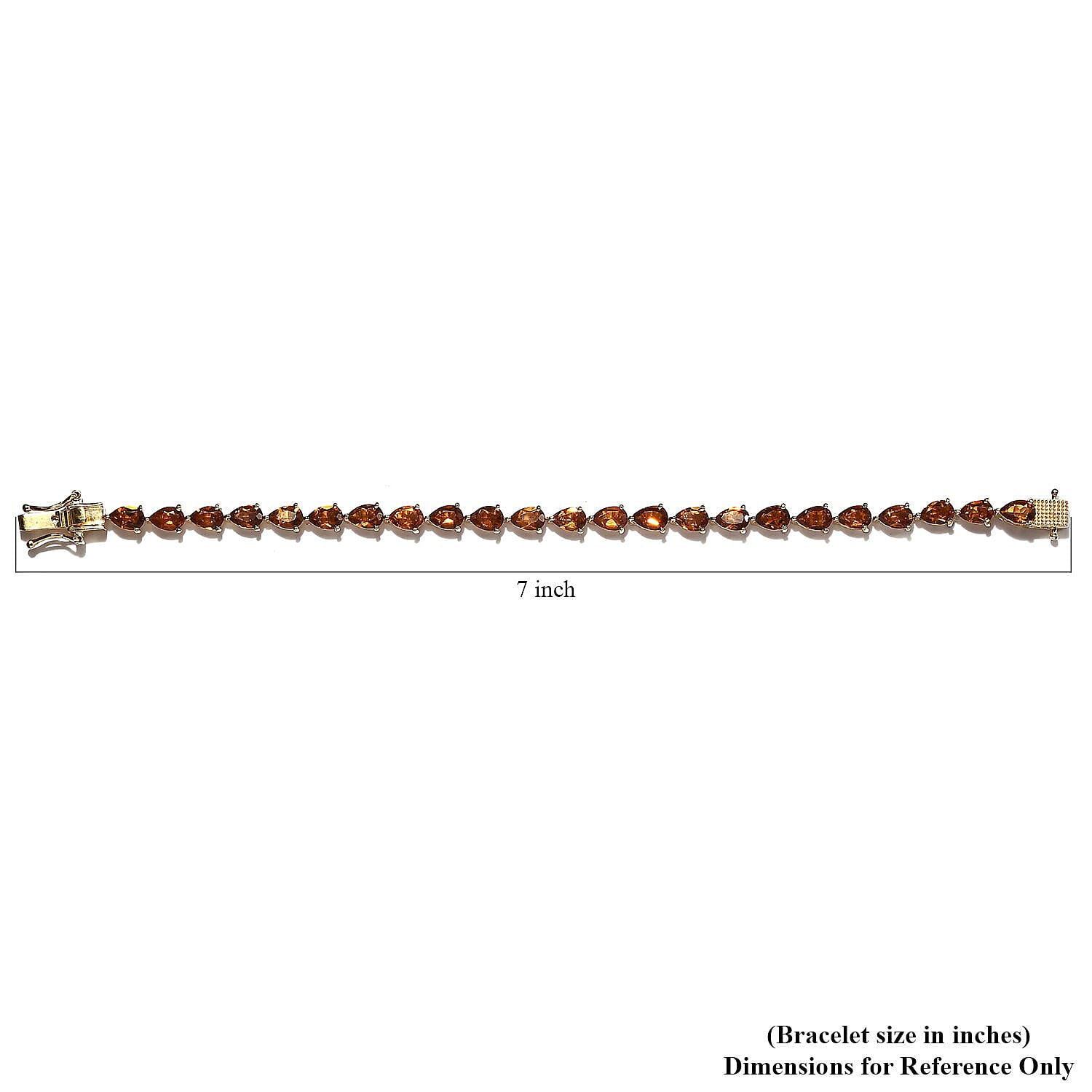Santa Ana Madeira Citrine Bracelet in Vermeil YG Over Sterling Silver (6.50 In) 8.25 ctw