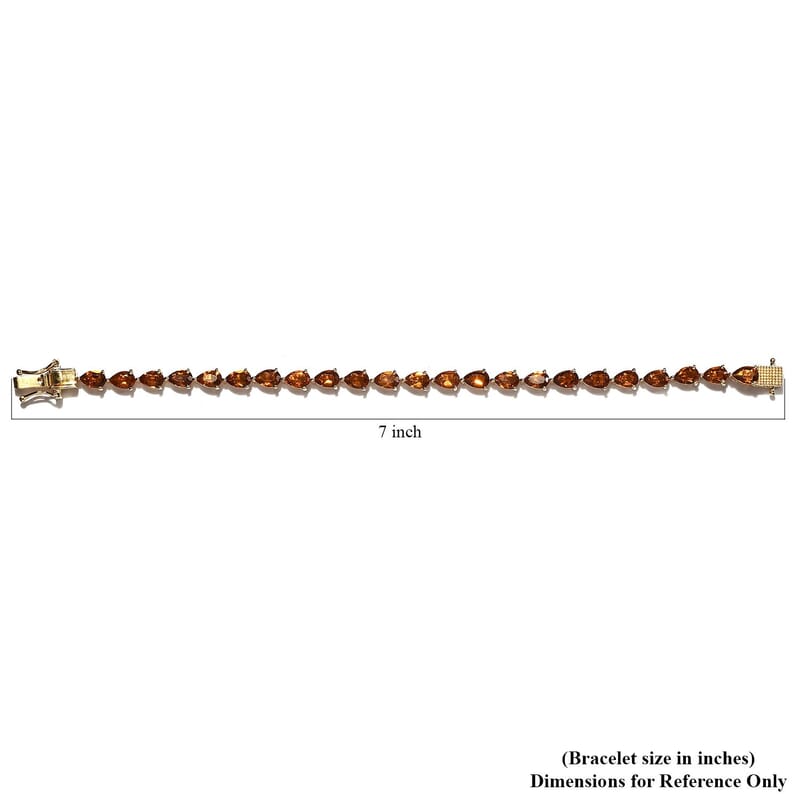 Santa Ana Madeira Citrine Bracelet in Vermeil YG Over Sterling Silver (6.50 In) 8.25 ctw