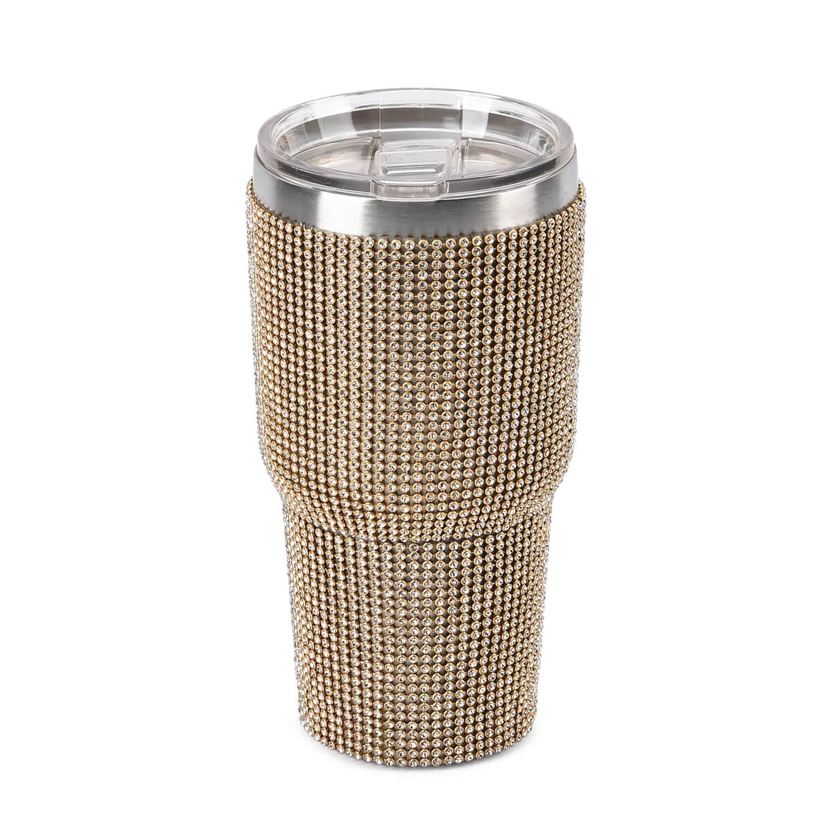 Champagne Crystal Double Walled Stainless Steel Mug 30oz image number 0