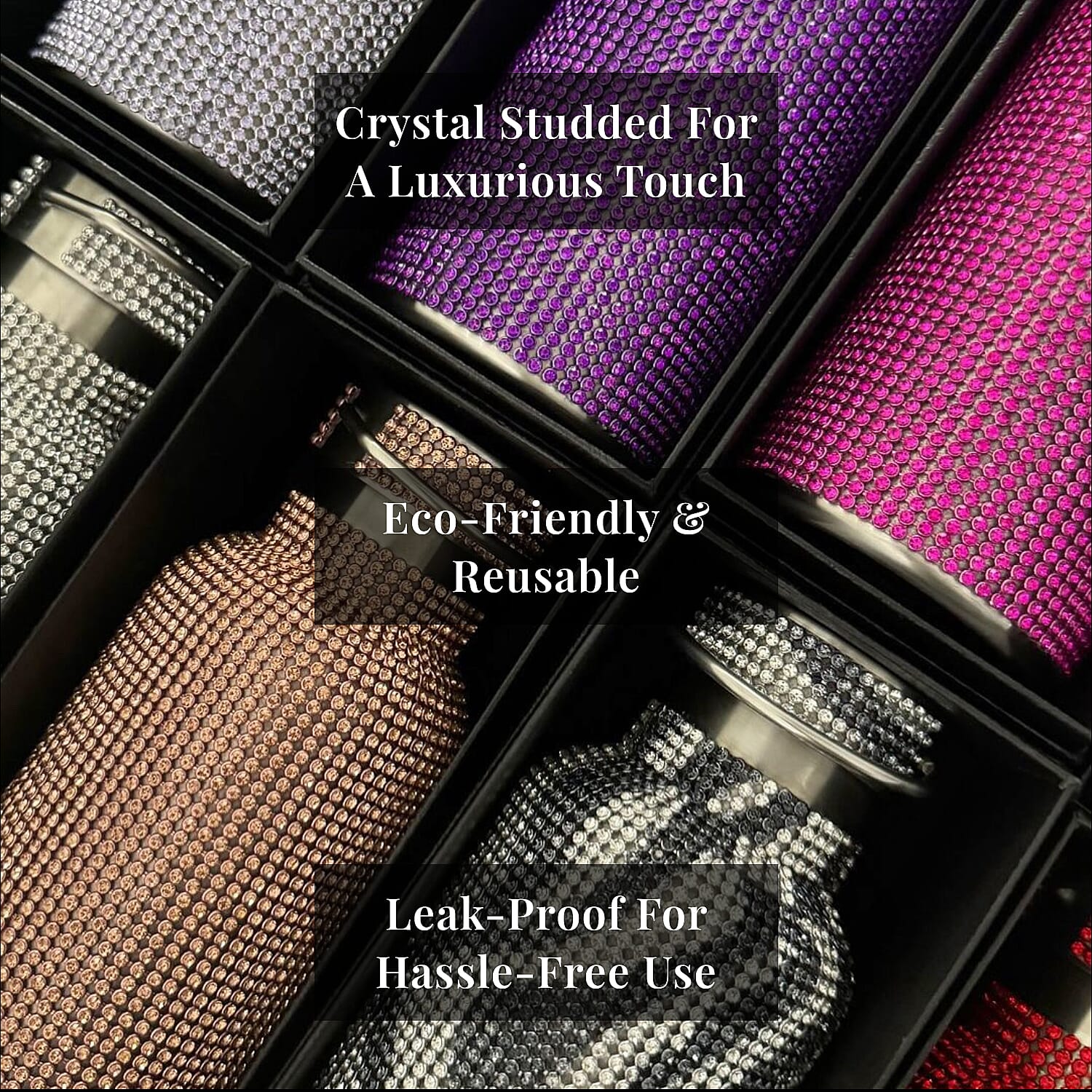 Crystal Double Walled Steel Water Bottle
