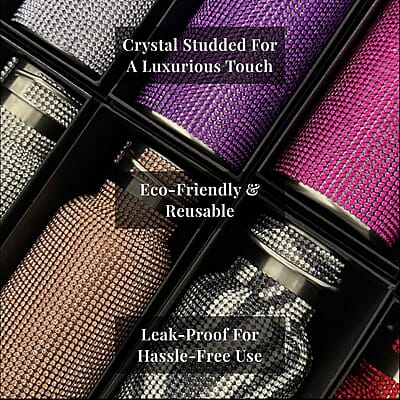 Crystal Double Walled Steel Water Bottle