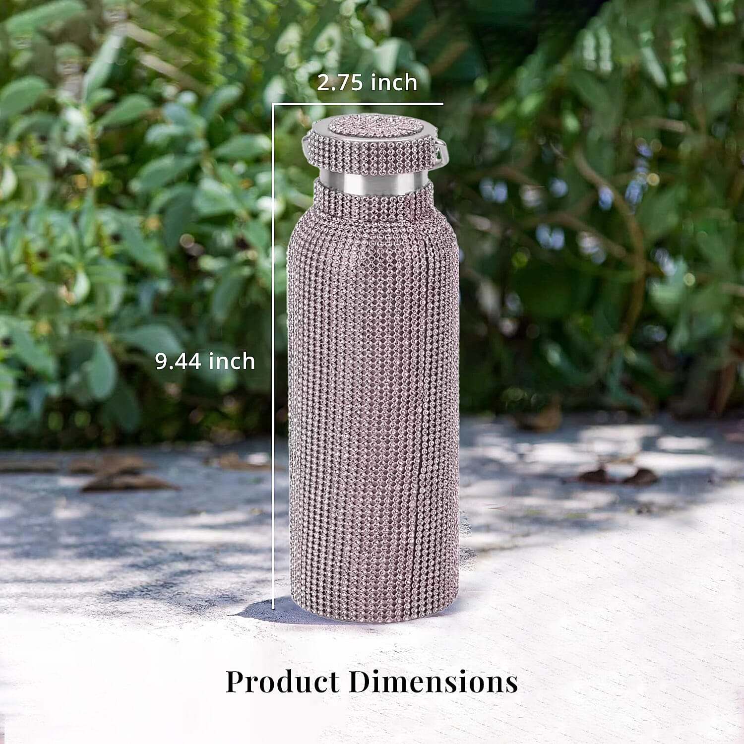 Crystal Double Walled Steel Water Bottle