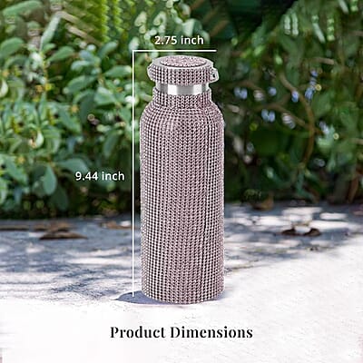 Crystal Double Walled Steel Water Bottle