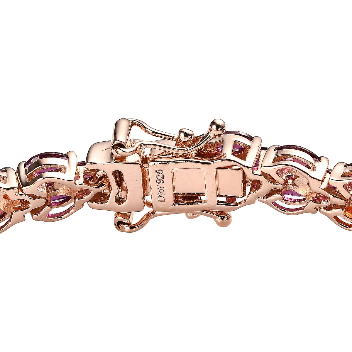 Anthill Garnet Bracelet in Vermeil Rose Gold Over Sterling Silver (6.50 In) 8.10 ctw image number 3