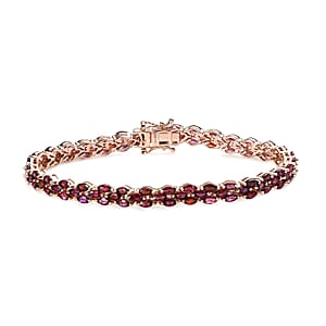 Anthill Garnet Bracelet in Vermeil Rose Gold Over Sterling Silver (7.25 In) 8.90 ctw