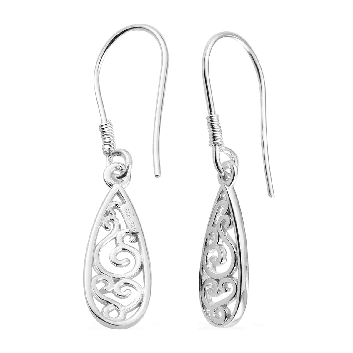 Sterling Silver Dangling Earrings 2.15 Grams image number 3