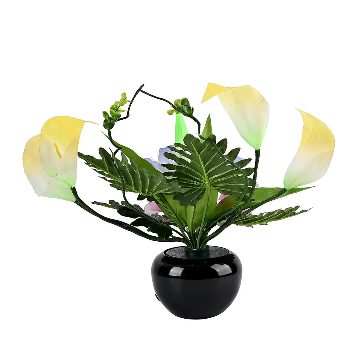 Purple and Pink LED with Color Changing Whell Fiber optic Flowers (11.81"x5.90"x16.53") image number 5