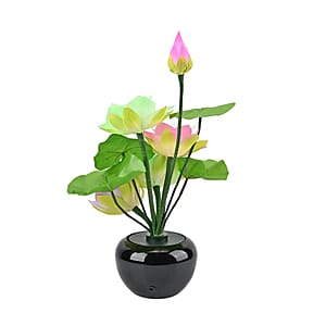 Purple, Green and Pink LED with Color Changing Wheel Fiber Optic Flowers