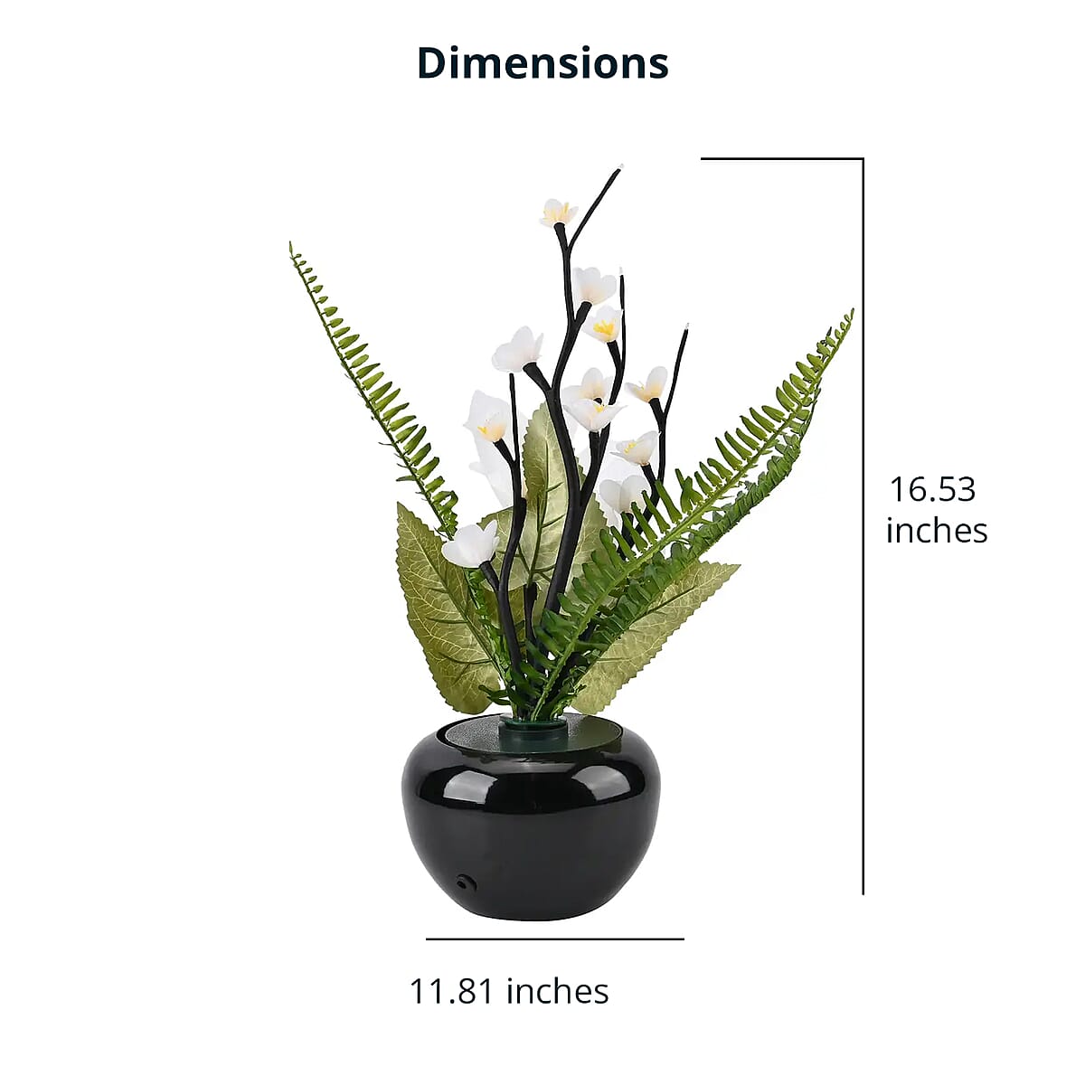 White LED with Color Changing Wheel Fiber Optic Flowers image number 4