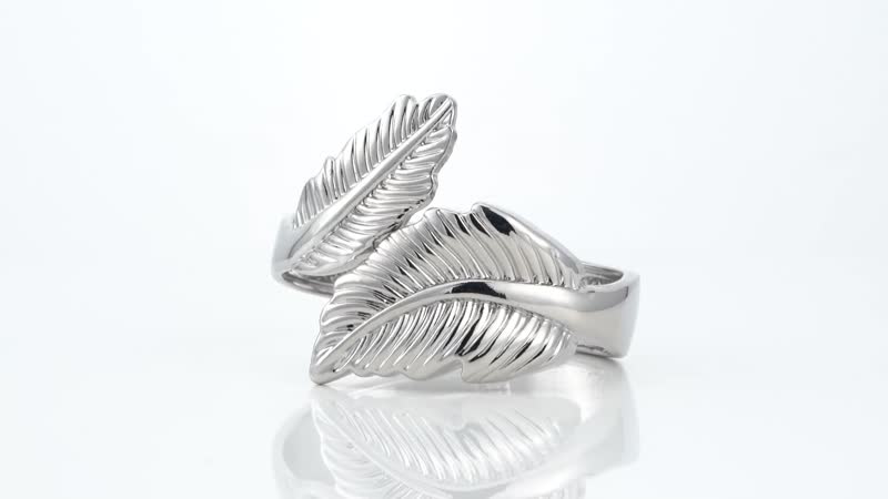 Bypass Bangle Bracelet Silvertone (6.50-7.00In)