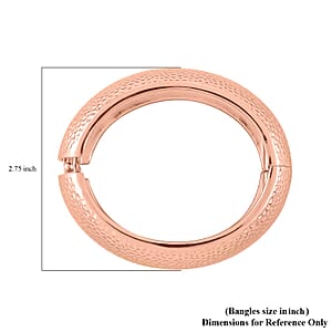 Dome Bangle Bracelet in Rosetone (7.00 In)