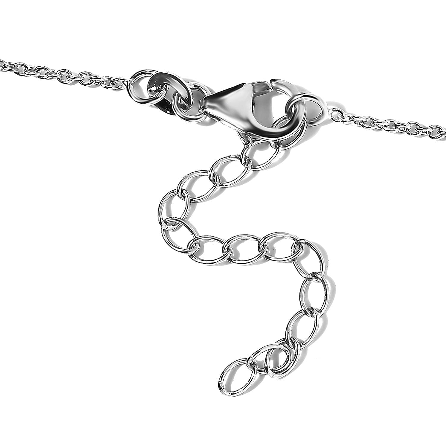 Premium Rainbow Moonstone Necklace 18-20 Inches in Platinum Over Sterling Silver 17.00 ctw