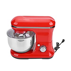 Homesmart  3-in-1 Stand Mixer with Beater, Dough Hook, Whisking Cone Attachments (Power 1000W) - Red