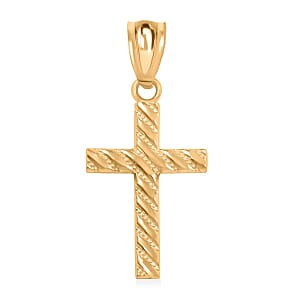 10K Yellow Gold Cross Pendant 0.60 Grams