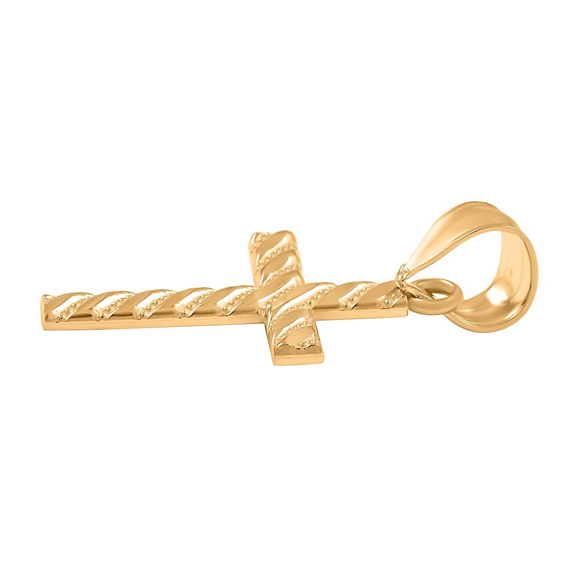 10K Yellow Gold Cross Pendant 0.60 Grams