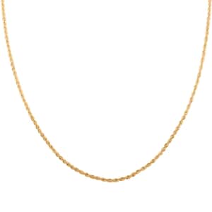 10K Yellow Gold Rope Chain Necklace , Gold Necklace , Rope Necklace , Gold Chain , 18 Inch Chain Necklace 1.10 Grams