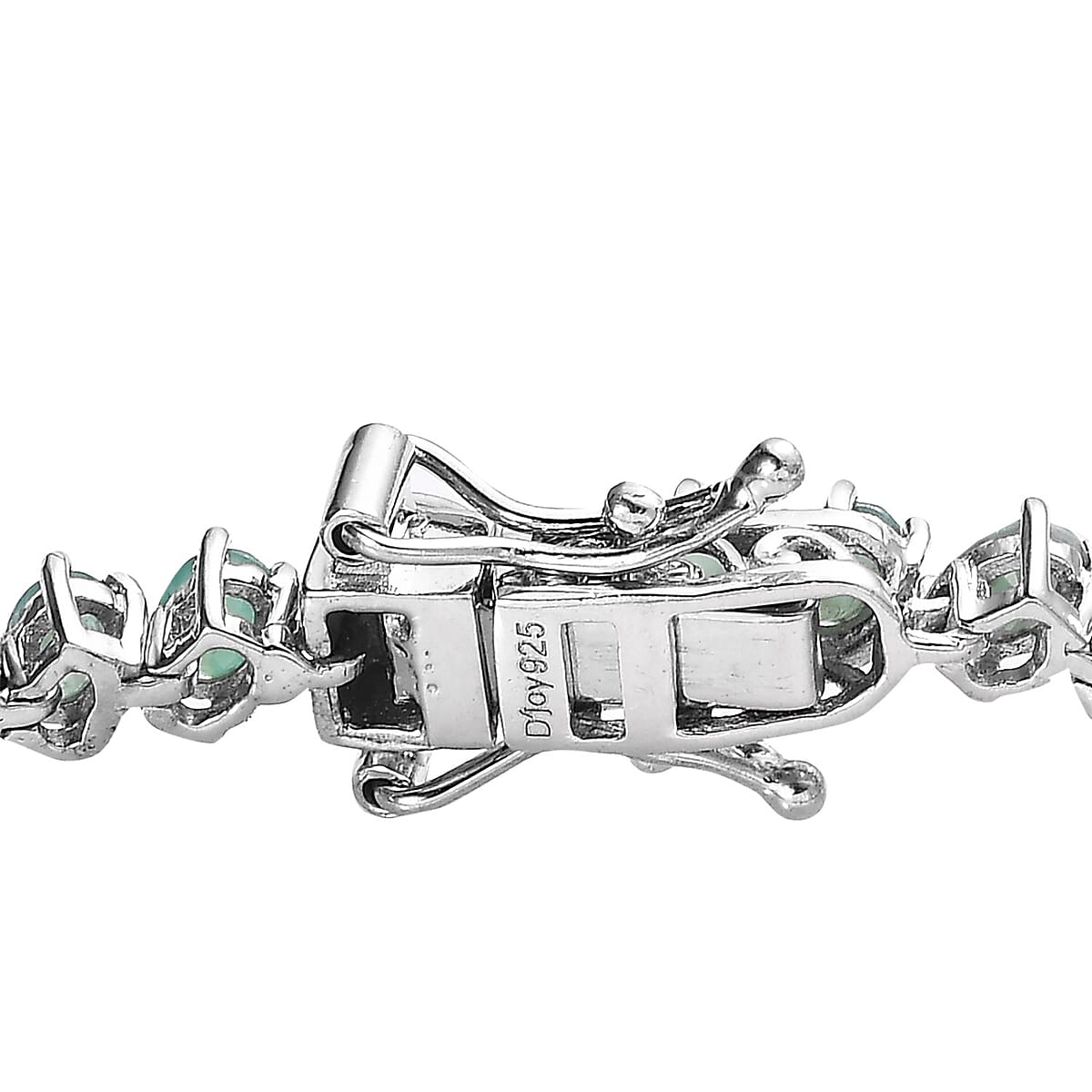 Grandidierite Tennis Bracelet in Platinum Over Sterling Silver (8.00 In) 9.00 ctw image number 3