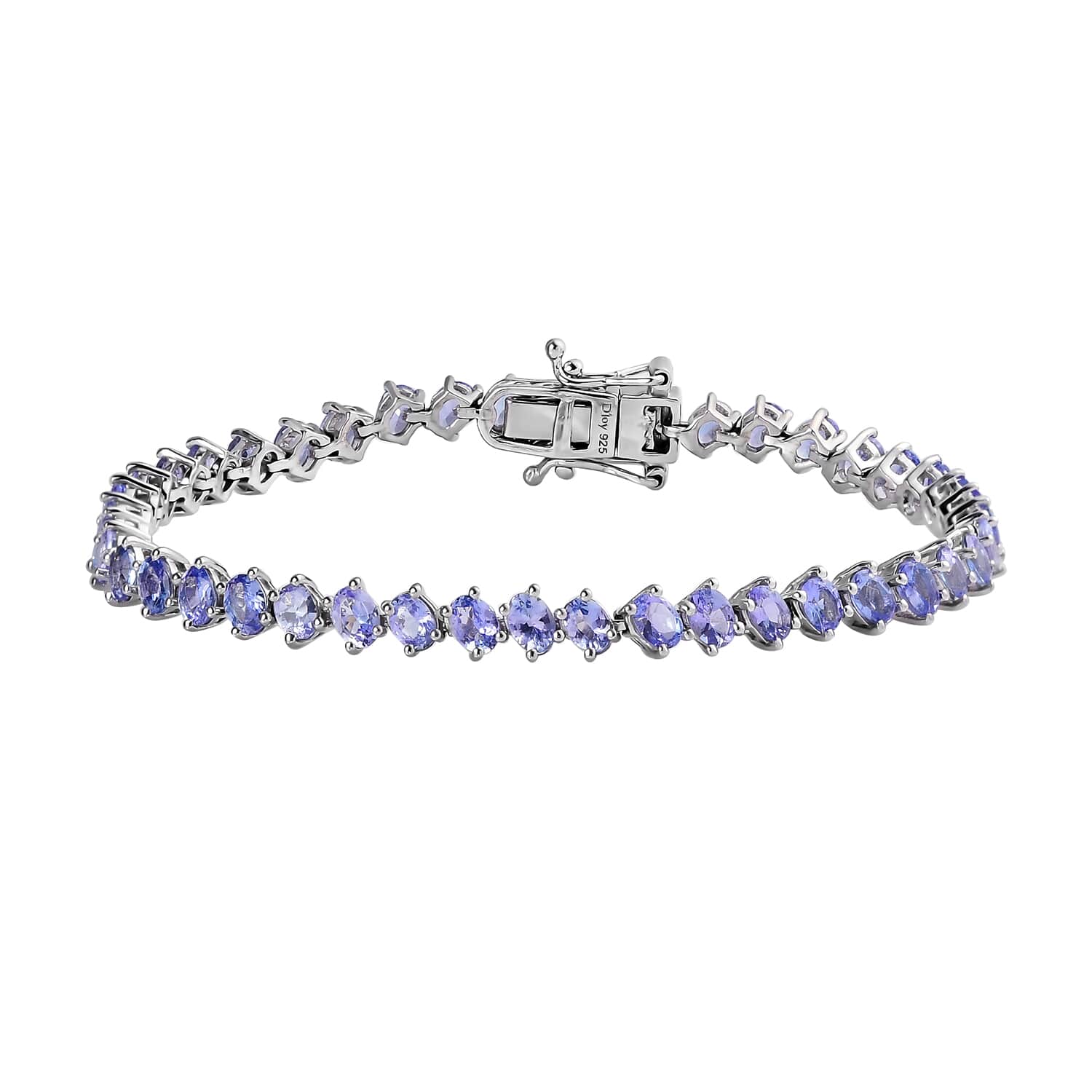 Tanzanite Platinum over 925 Sterling Silver shops Bracelet - 7 1/4