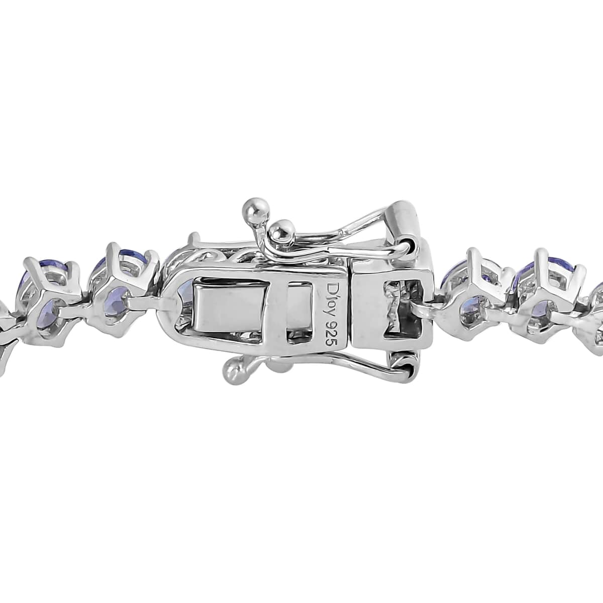 Tanzanite Sea Waves Bracelet in Platinum Over Sterling Silver (6.50 In) 7.30 ctw image number 3
