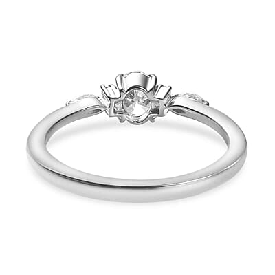 Iliana 18K White Gold Diamond G-H SI Ring (Size 6.0) 0.50 ctw