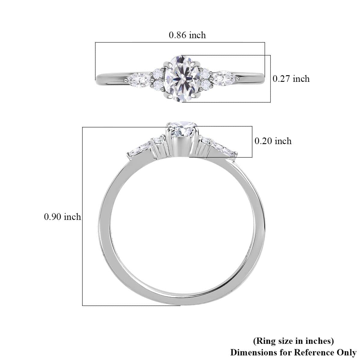 Iliana 18K White Gold Diamond (G-H, SI) Ring (Size 6.0) 0.50 ctw image number 5