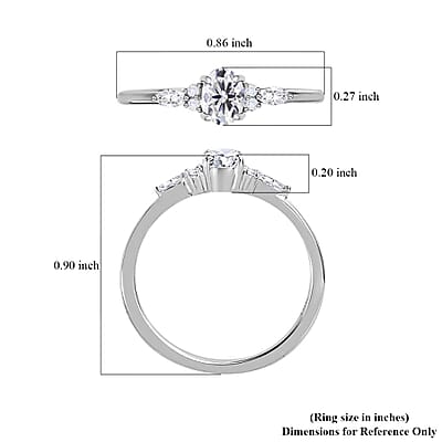 Iliana 18K White Gold Diamond G-H SI Ring (Size 8.0) 0.50 ctw