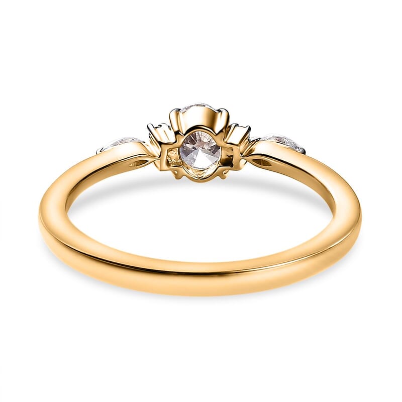 Iliana 18K Yellow Gold Diamond G-H SI Ring (Size 6.0) 0.50 ctw