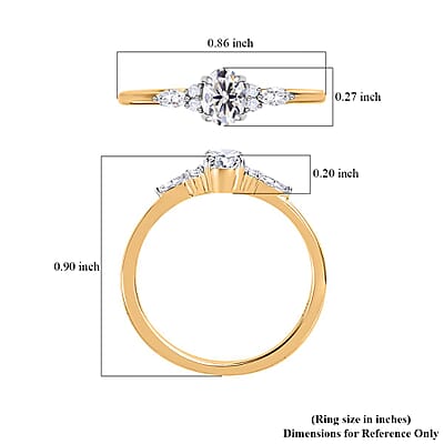 Iliana 18K Yellow Gold Diamond G-H SI Ring (Size 6.0) 0.50 ctw