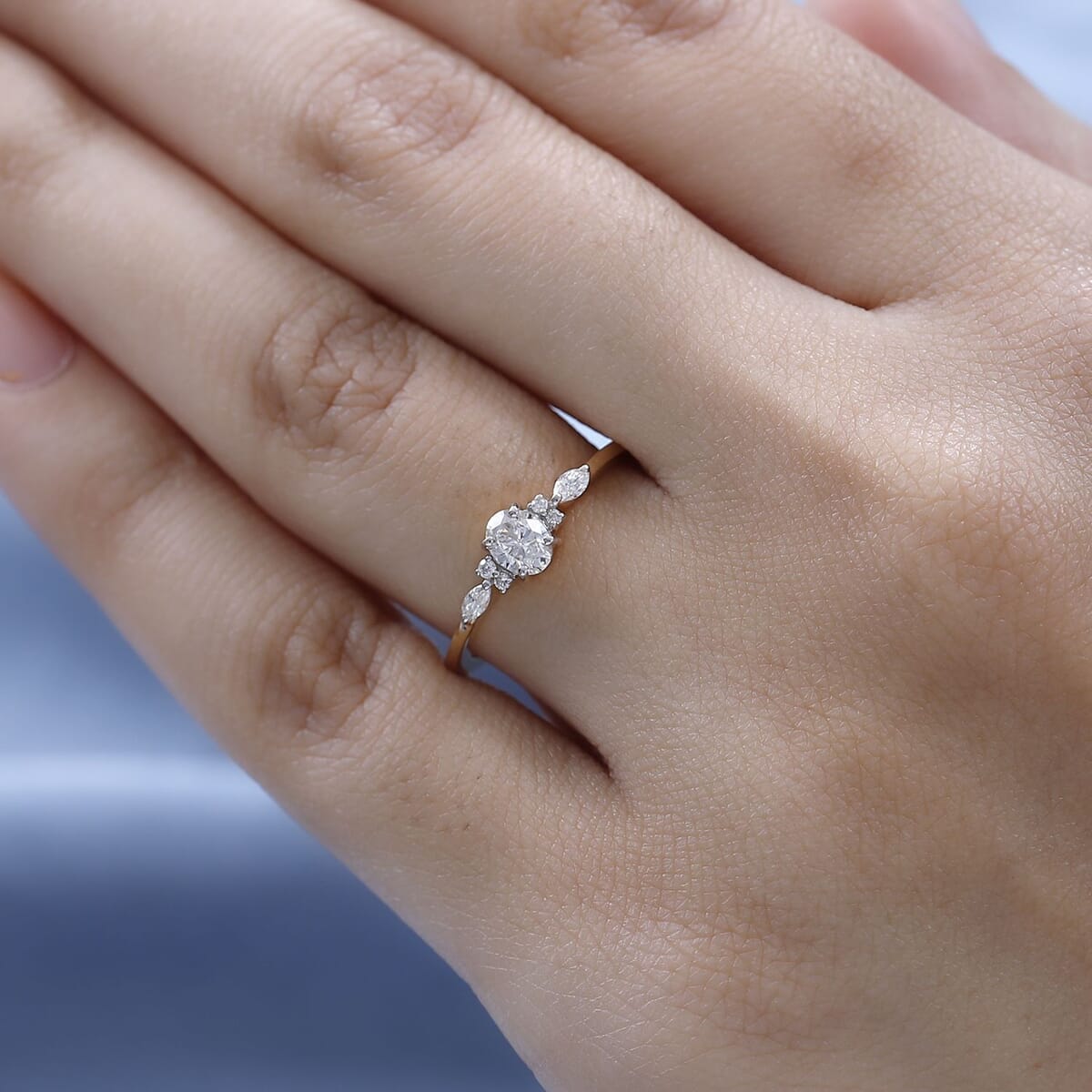 Iliana 18K Yellow Gold Diamond G-H SI Ring (Size 7.0) 0.50 ctw image number 2