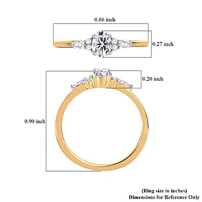 Iliana 18K Yellow Gold Diamond G-H SI Ring (Size 7.0) 0.50 ctw