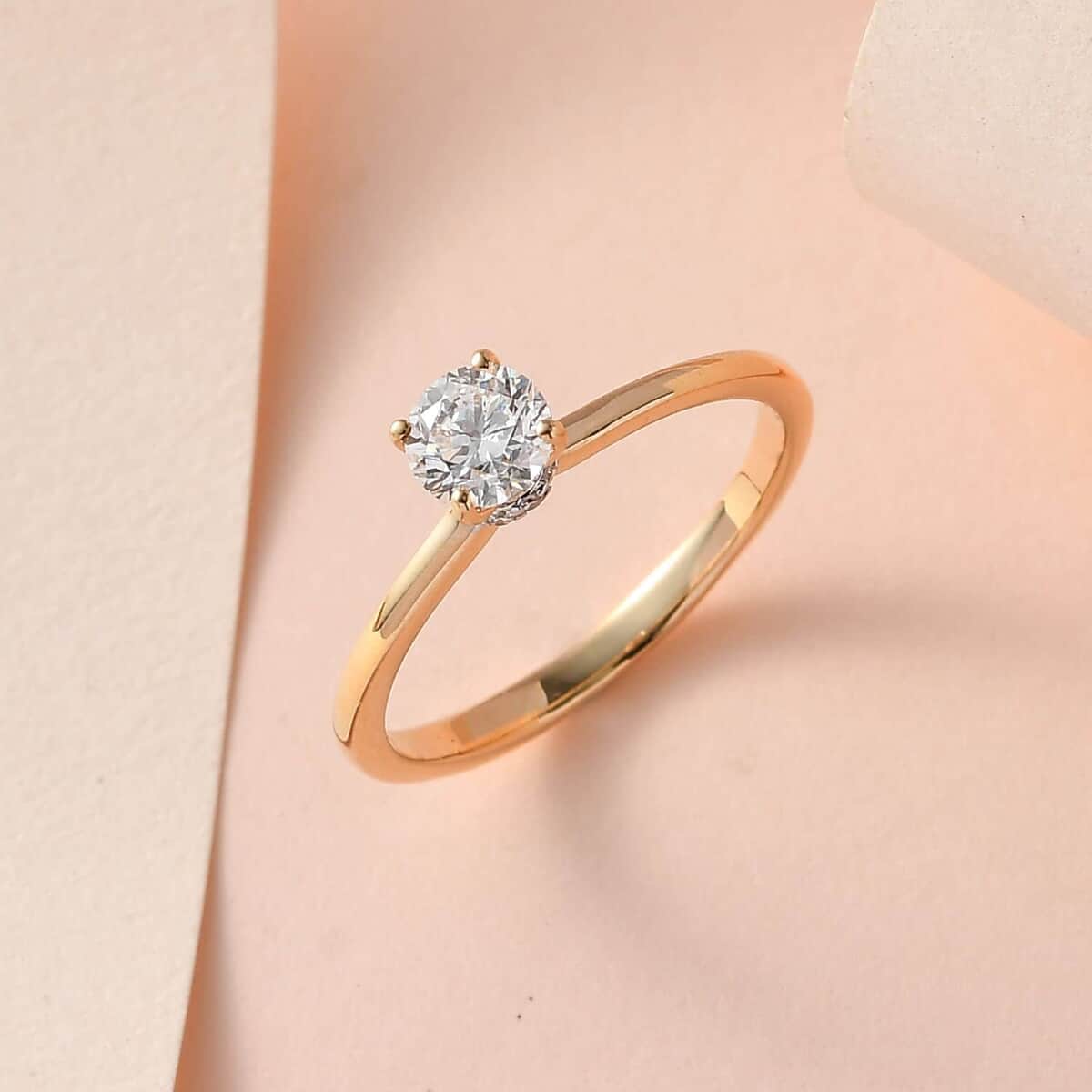 Iliana 18K Yellow Gold Diamond G-H SI1 Ring (Size 6.0) 0.50 ctw image number 1